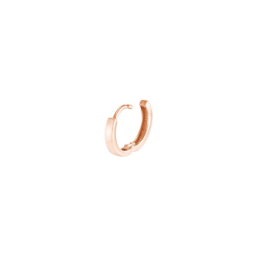 14Kt Rose Gold Petite Round Hoop Earrings