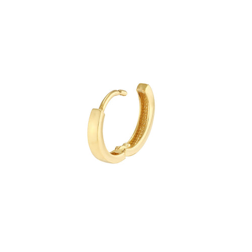 14Kt Yellow Gold Petite Huggie Hoop Earrings