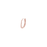 14Kt Rose Gold 14mm Round Huggie Hoop Earrings