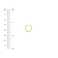 14Kt Yellow Gold Round Huggie Hoop Earrings