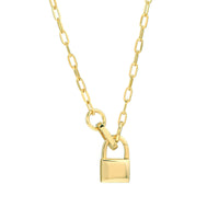 14Kt Yellow Gold Push Lock Clasp