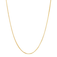 14Kt Yellow Gold 0.55mm 18" Solid Box Chain Necklace