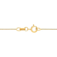 14Kt Yellow Gold 0.55mm 18" Solid Box Chain Necklace