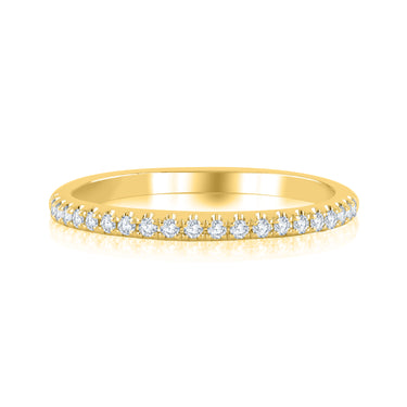14Kt Yellow Gold Galaxy 0.16cttw Diamond Anniversary Band