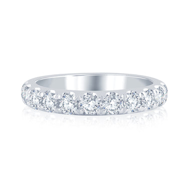 14Kt White Gold Galaxy 1cttw Diamond Anniversary Band