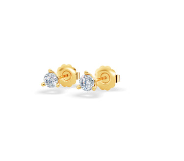 14kt Yellow Gold Martini Stud Earrings with .15cttw Diamonds (I/J Color - SI1 Clarity)