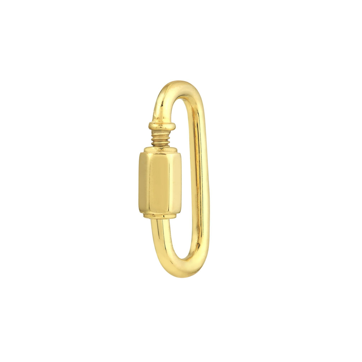 14K Yellow Gold Oval Clasp