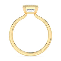 Lasker's Big Rocks Lab-Grown Diamond Collection 14Kt Yellow Gold Bezel Set Solitaire with Lab-Grown Diamond Center