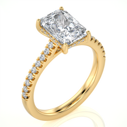 Lasker's Big Rocks Lab-Grown Collecton Ring with 2.00ct Lab-Grown Center  Diamond