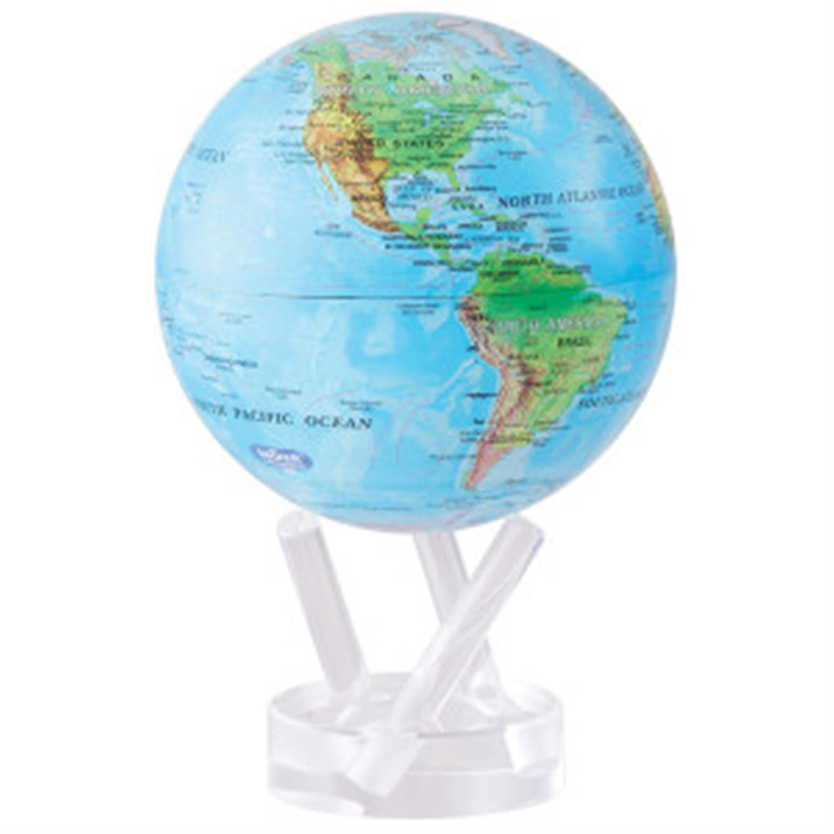 Mova 6" Blue Relief Map Globe