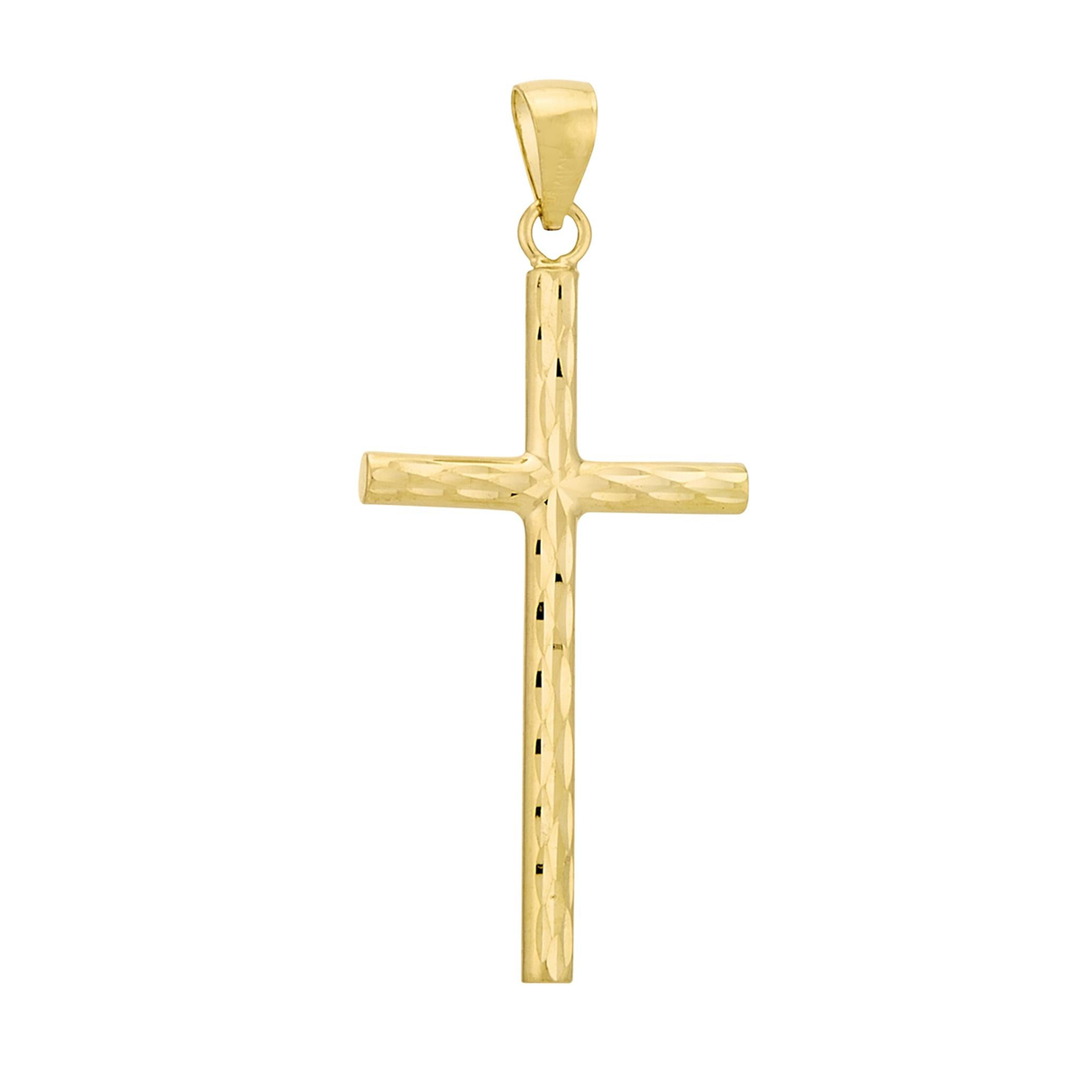 14K Yellow Gold Reversible Cross Pendant