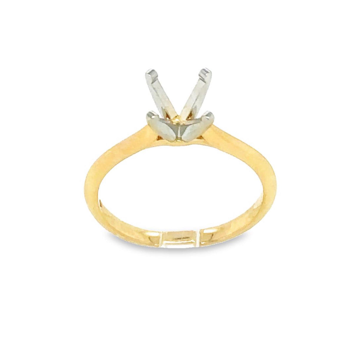 14Kt Yellow Gold Solitaire Ring Mounting