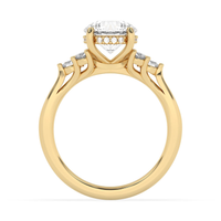 Lasker's Big Rocks 14Kt Yellow Gold Ring With Lab-Grown Center Diamond