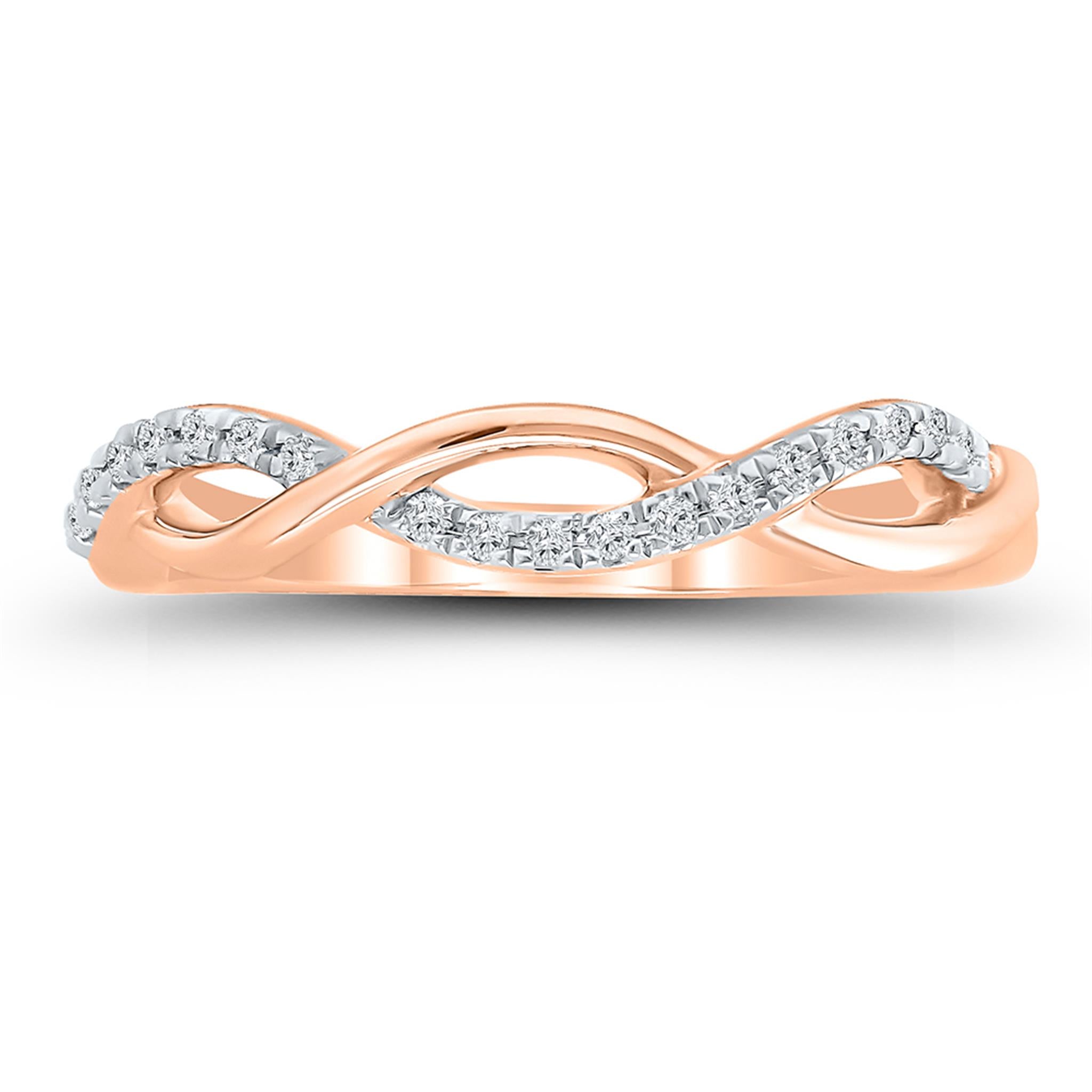 Champagne Brown Diamond Halo Engagement Infinity Ring