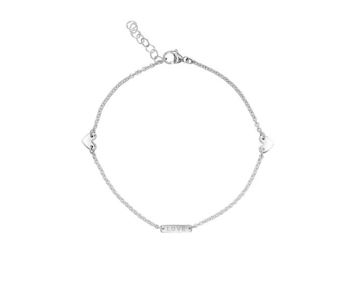 E.L. Designs Sterling Silver Devotion Anklet