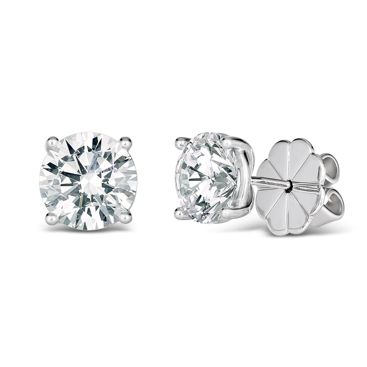 Travel Collection Classic 4Cttw Crystalline Stud Earrings