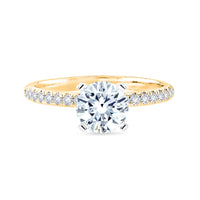 14Kt Yellow Gold Galaxy Ring Mounting With 0.20cttw Natural Diamonds