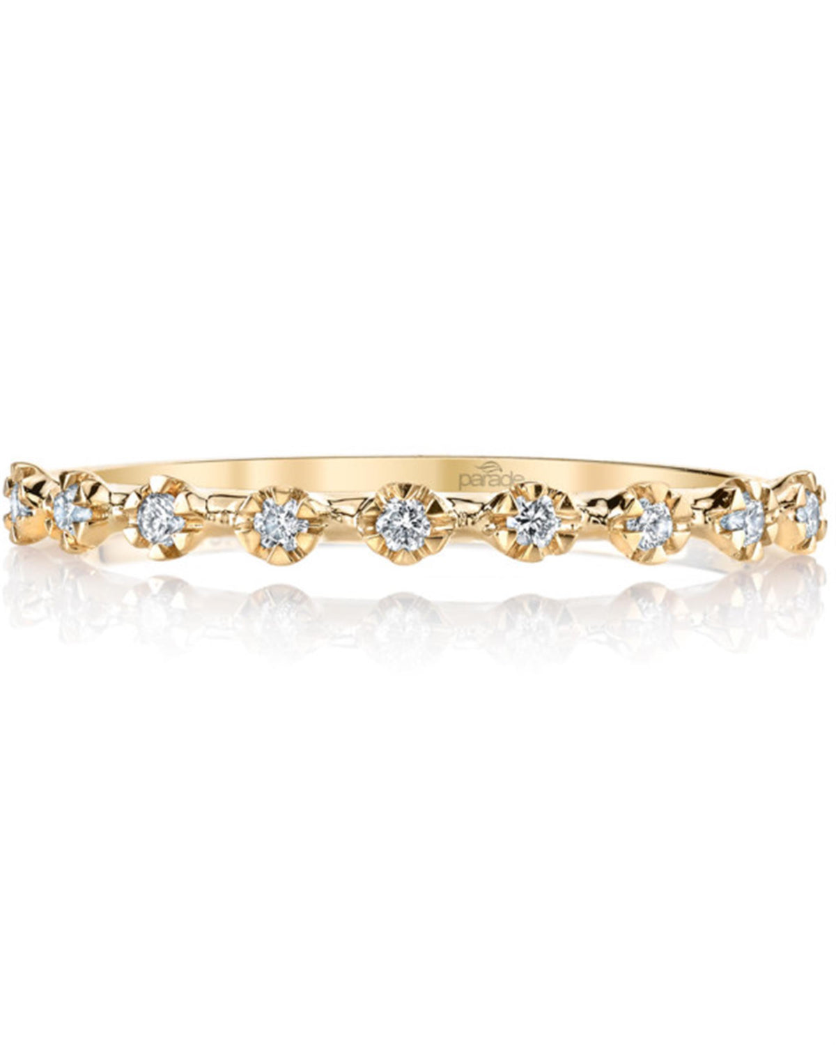 18Kt Rose Gold Eternity Wedding Ring With 0.22cttw Natural Diamonds