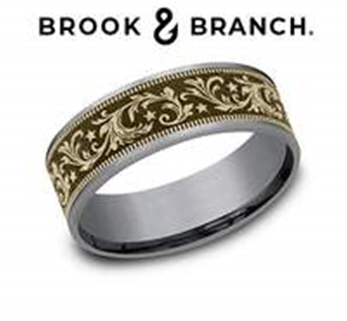 Brook  Branch 14Kt Yellow Gold And Tantalum Band