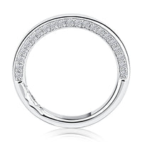 A.Jaffe Shared Prong Bright Polished Wedding Band