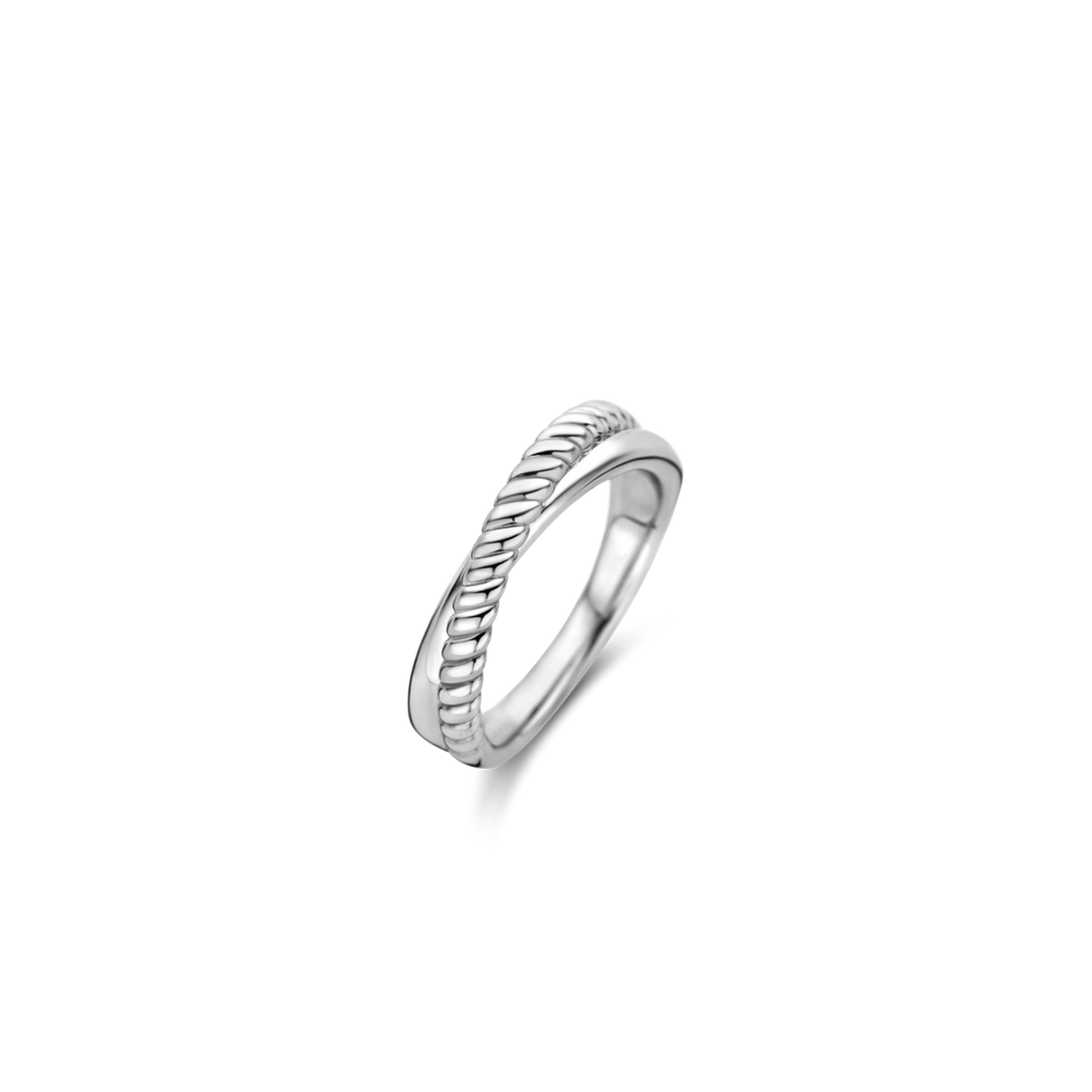 Ti Sento Milano Silver Crossover Fashion Ring