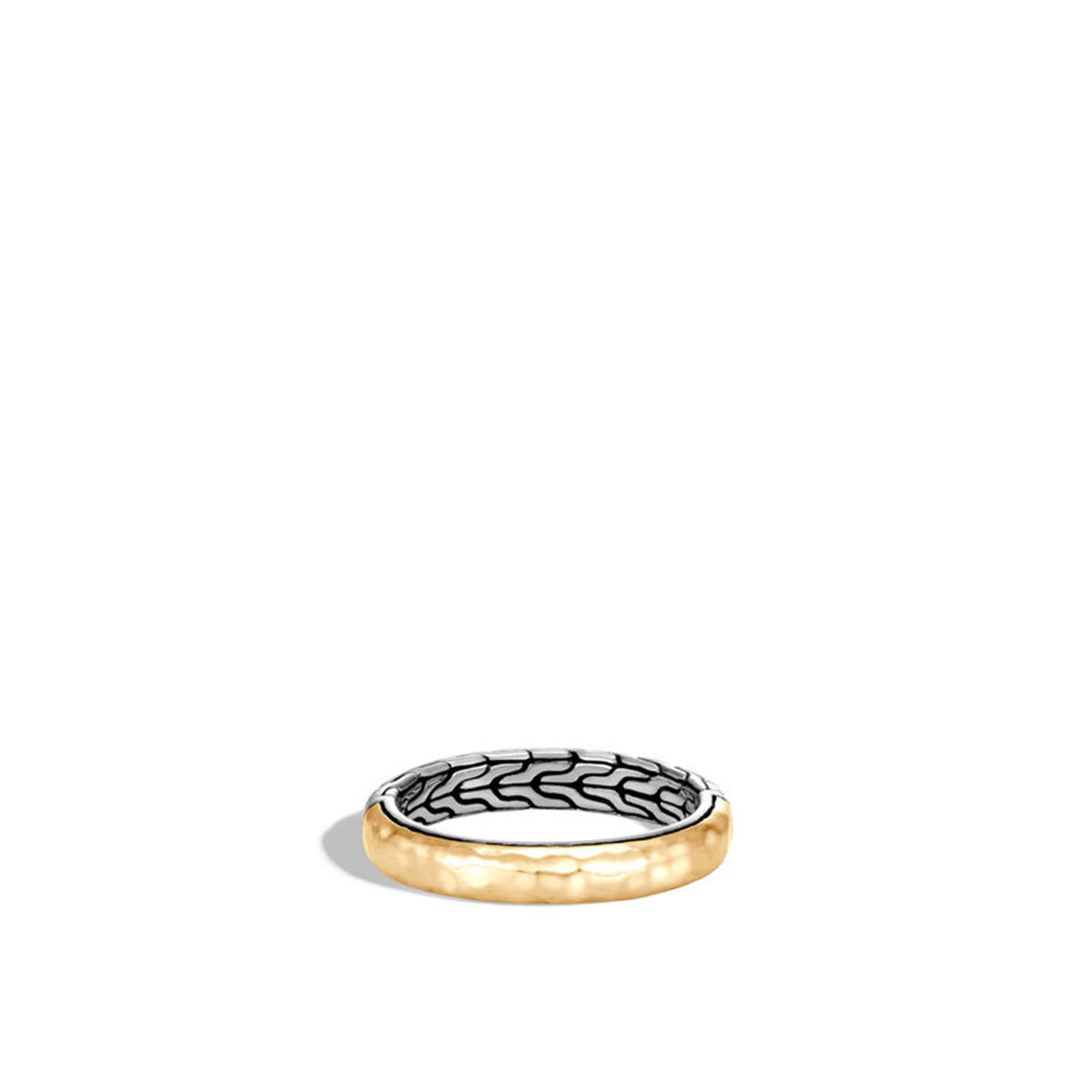 John Hardy 18K Gold & Silver Hammered Ring