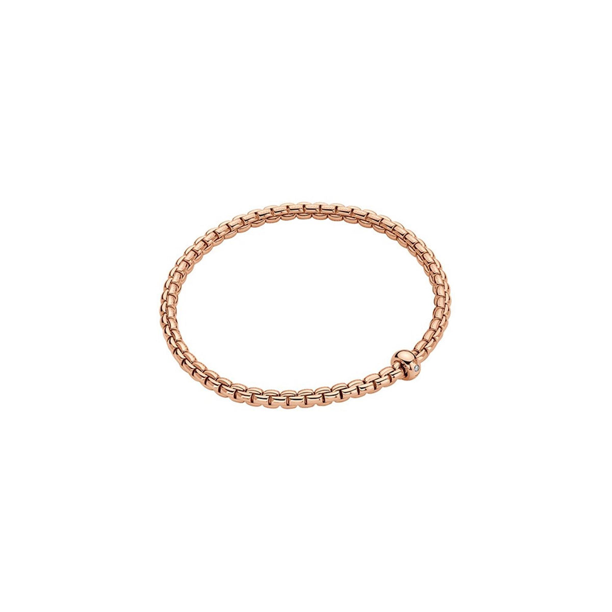 18Kt Rose Gold FOPE Flex-It Link Bracelet