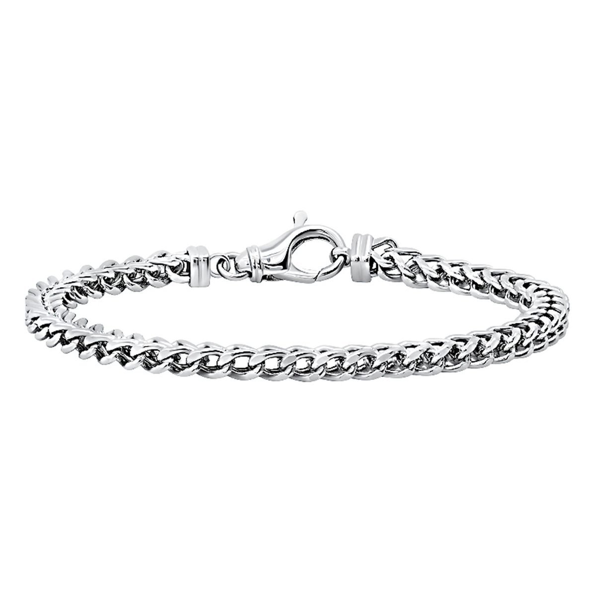 10K White Gold Franco Bracelet