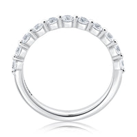 A.Jaffe Shared Prong 0.55cttw Diamond Anniversary Band in 14K White Gold