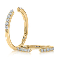 A.Jaffe Tapered 0.25cttw Diamond Anniversary Band in 14Kt Yellow Gold