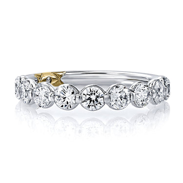 A.Jaffe Lotus Collection Shared Prong 1.35cttw Diamond Wedding Band