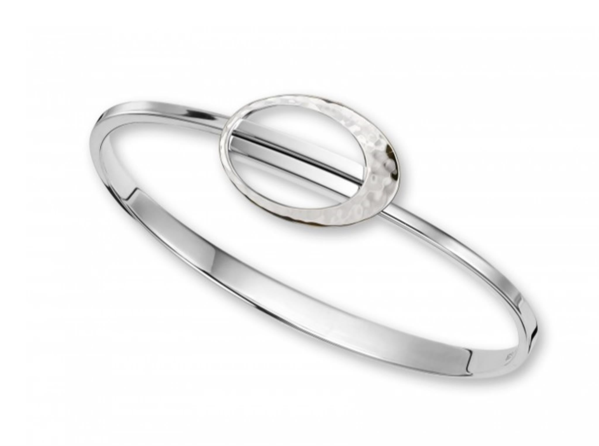 E.L. Designs Silver Elliptical Elegance Bracelet