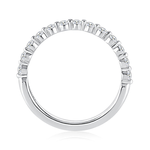A.Jaffe Shared Prong 0.39cttw Diamond Anniversary Band in 14K White Gold