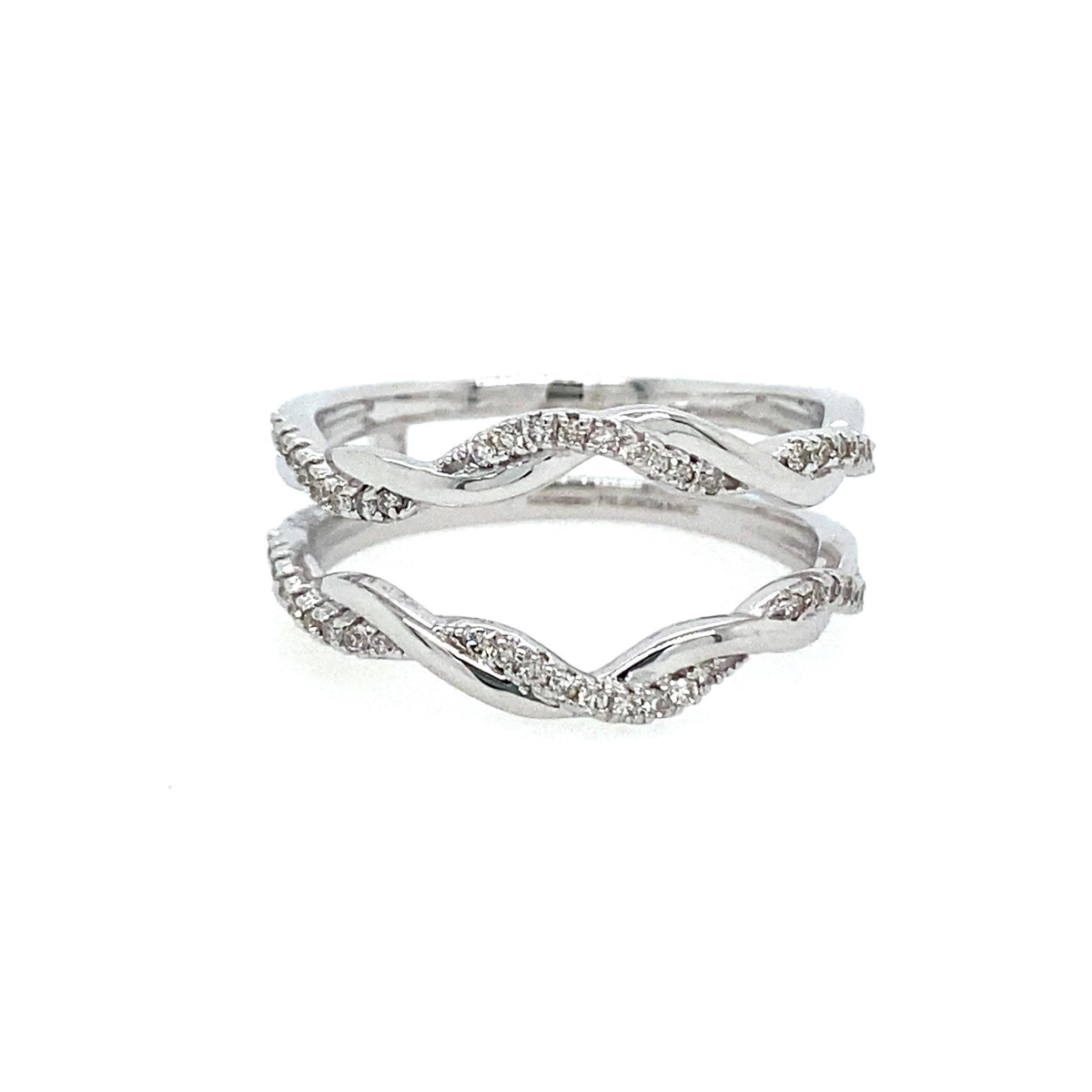 Insert Guard Ring With 0.27cttw Natural Diamonds