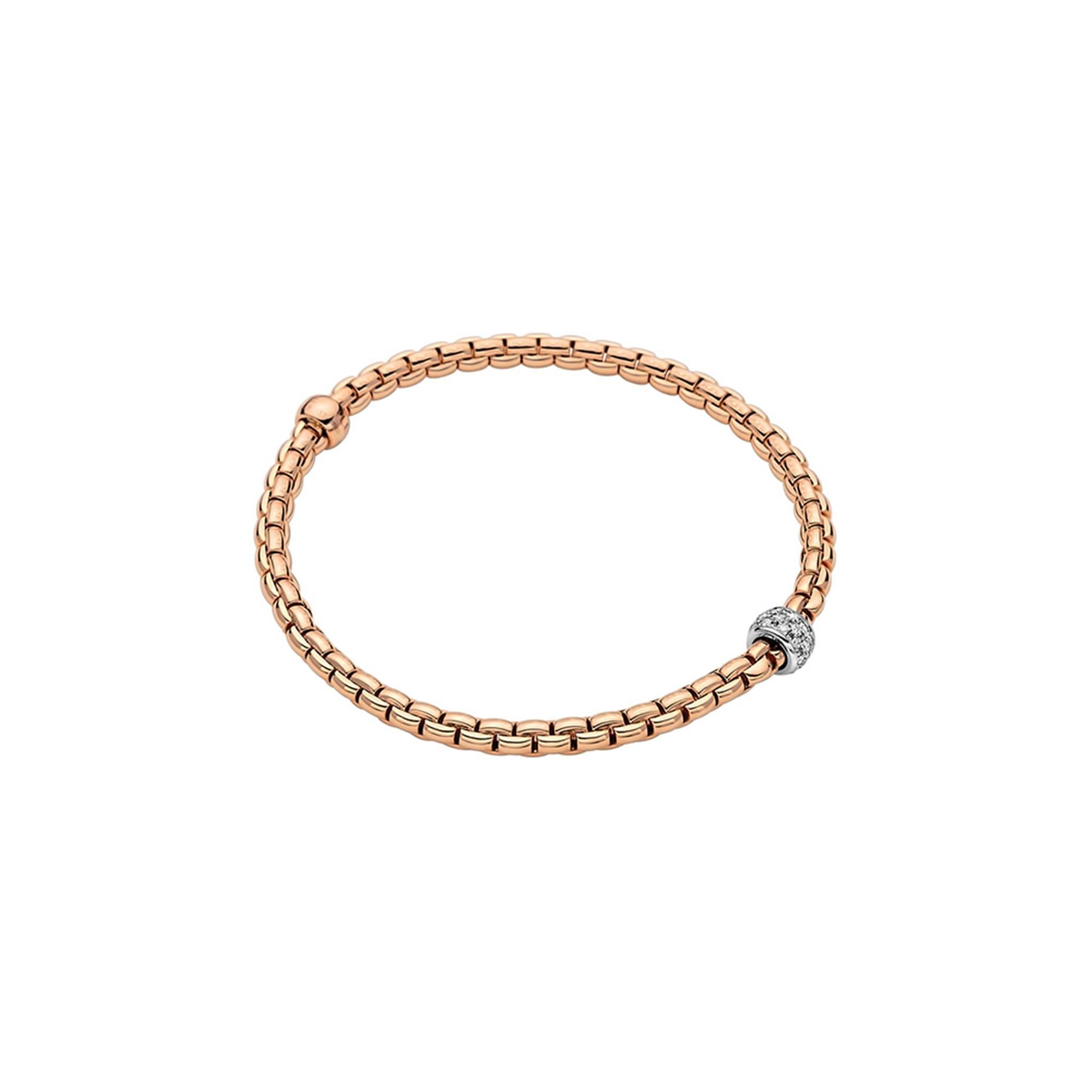 FOPE 18K Rose Italian Gold EKA Flex-It Bracelet