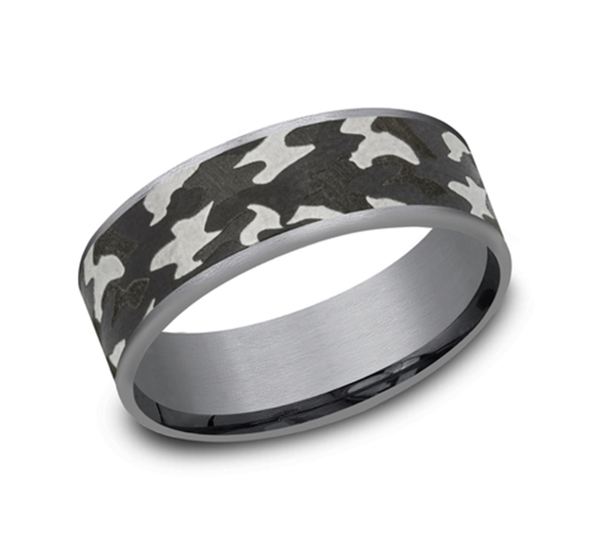 Tantalum Engraved Wedding Band