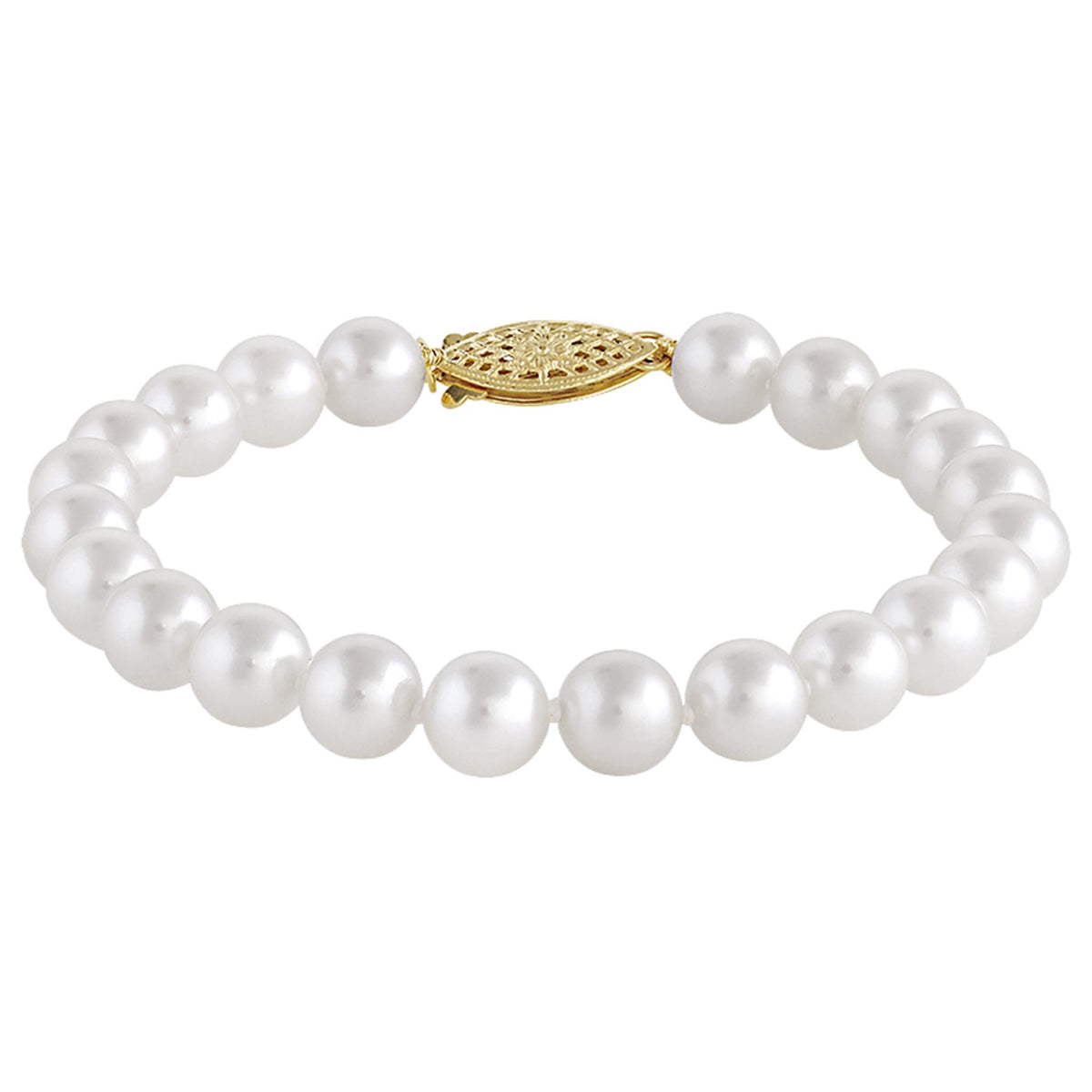 7.5" Bracelet With 7.5mm Cultured Akoya Pearl