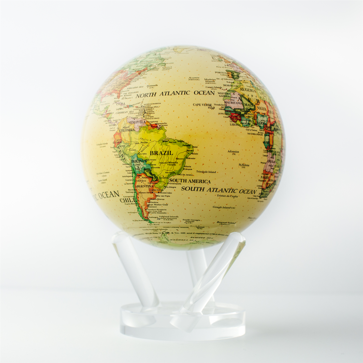 MOVA 6" Anitique Beige Globe with Acrylic Base