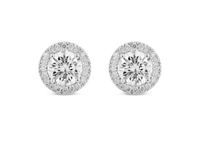 14Kt White Gold Classic Stud Earrings With 2.00cttw Lab-Grown Diamonds