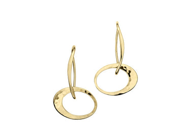 E.L. Designs 14Kt Yellow Gold Petite Elliptical Earrings