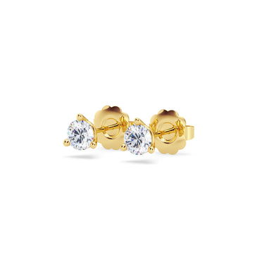 14K Yellow Gold Martini Stud Earrings with .54cttw Diamonds ( I/J Color - SI1/SI2 Clarity)