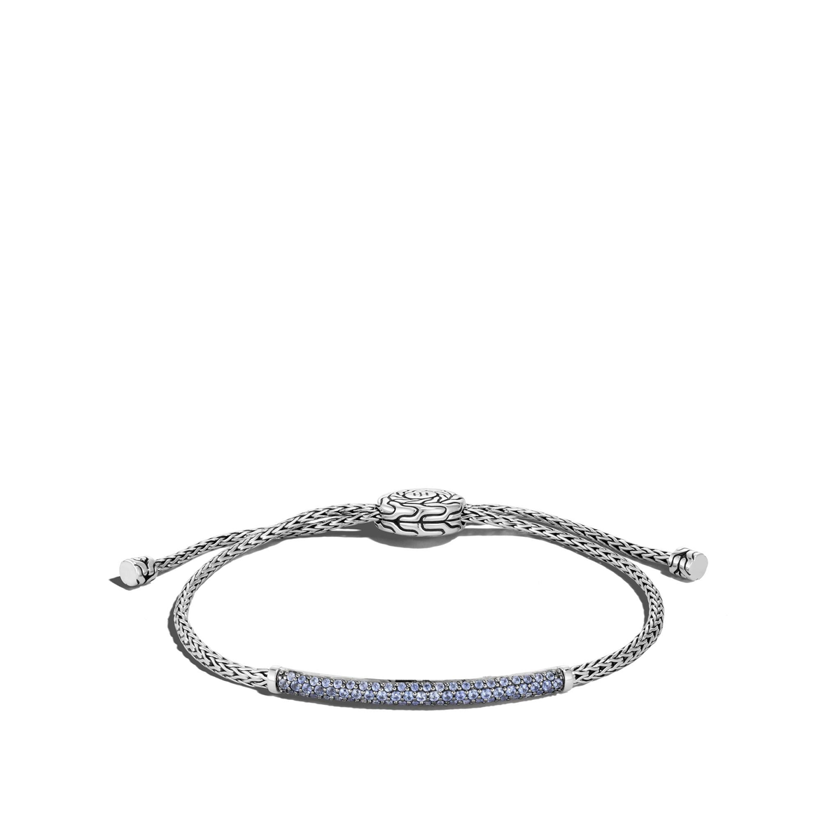 John Hardy Silver Blue Topaz Icon Slider Bracelet