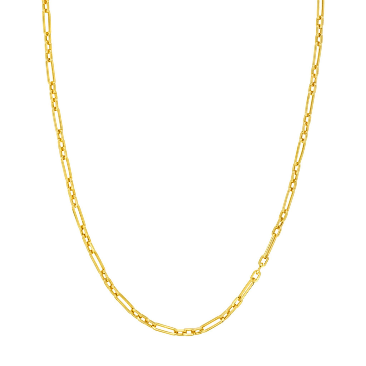 20" 14Kt Yellow Gold 3.9mm Figaro Paperclip Link Chain