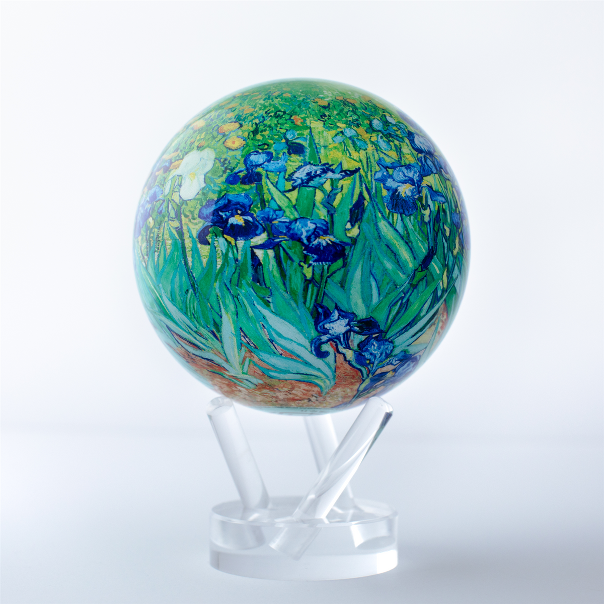 Mova 4.5" Vincent Van Gogh's Irises Globe with Acrylic Base