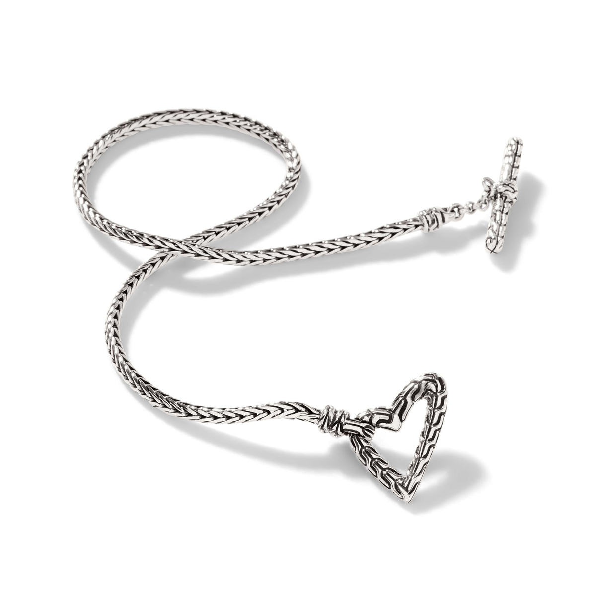 John Hardy Silver Manah Heart Bracelet