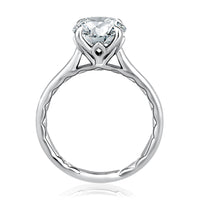 A. Jaffe Tulip Solitaire Engagement Ring in 14K White Gold