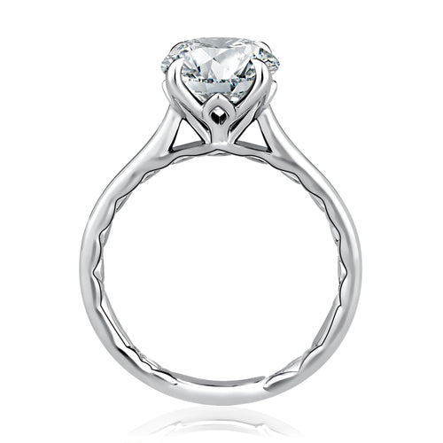 A. Jaffe Tulip Solitaire Engagement Ring in 14K White Gold