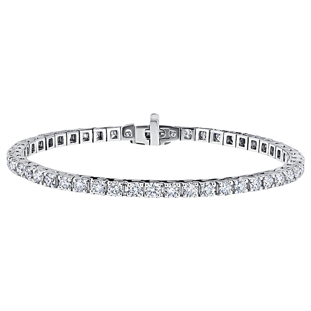 14Kt White Gold Tennis Bracelet With 3.10cttw Lab-Grown Diamonds