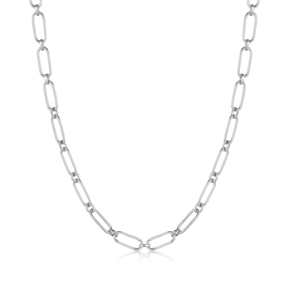 Ania Haie Silver Cable Connect Chunky Chain Necklace