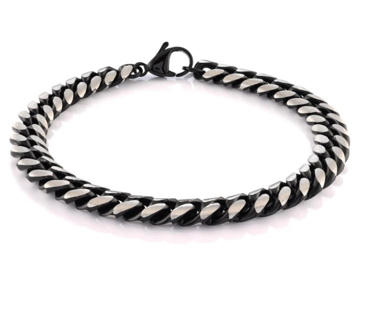 Stainless Black Matte Cuban Bracelet